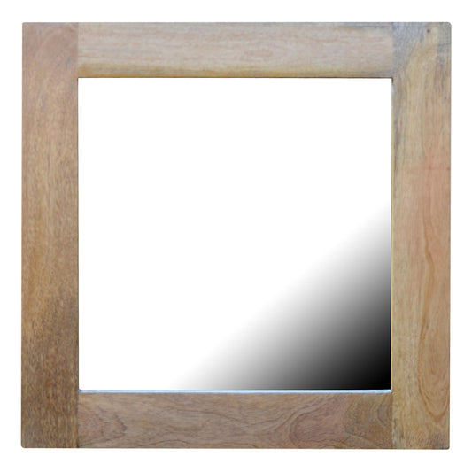 Square Wooden Frame with Mirror