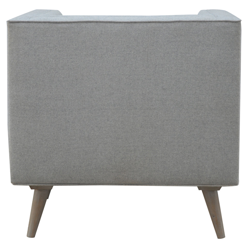 Grey Tweed Armchair