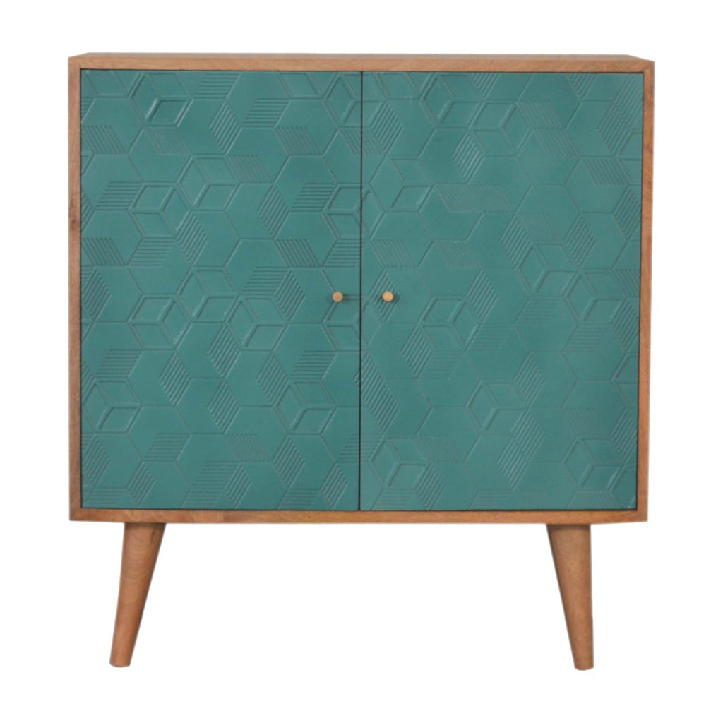 Acadia Teal Cabinet