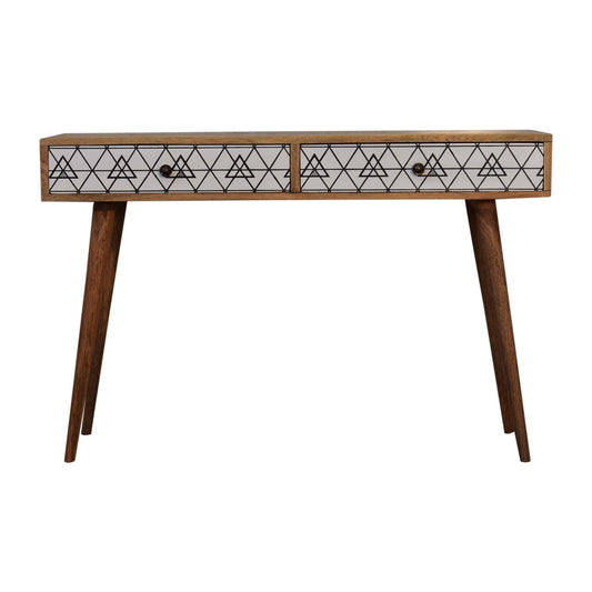 Triangular Long Console Table