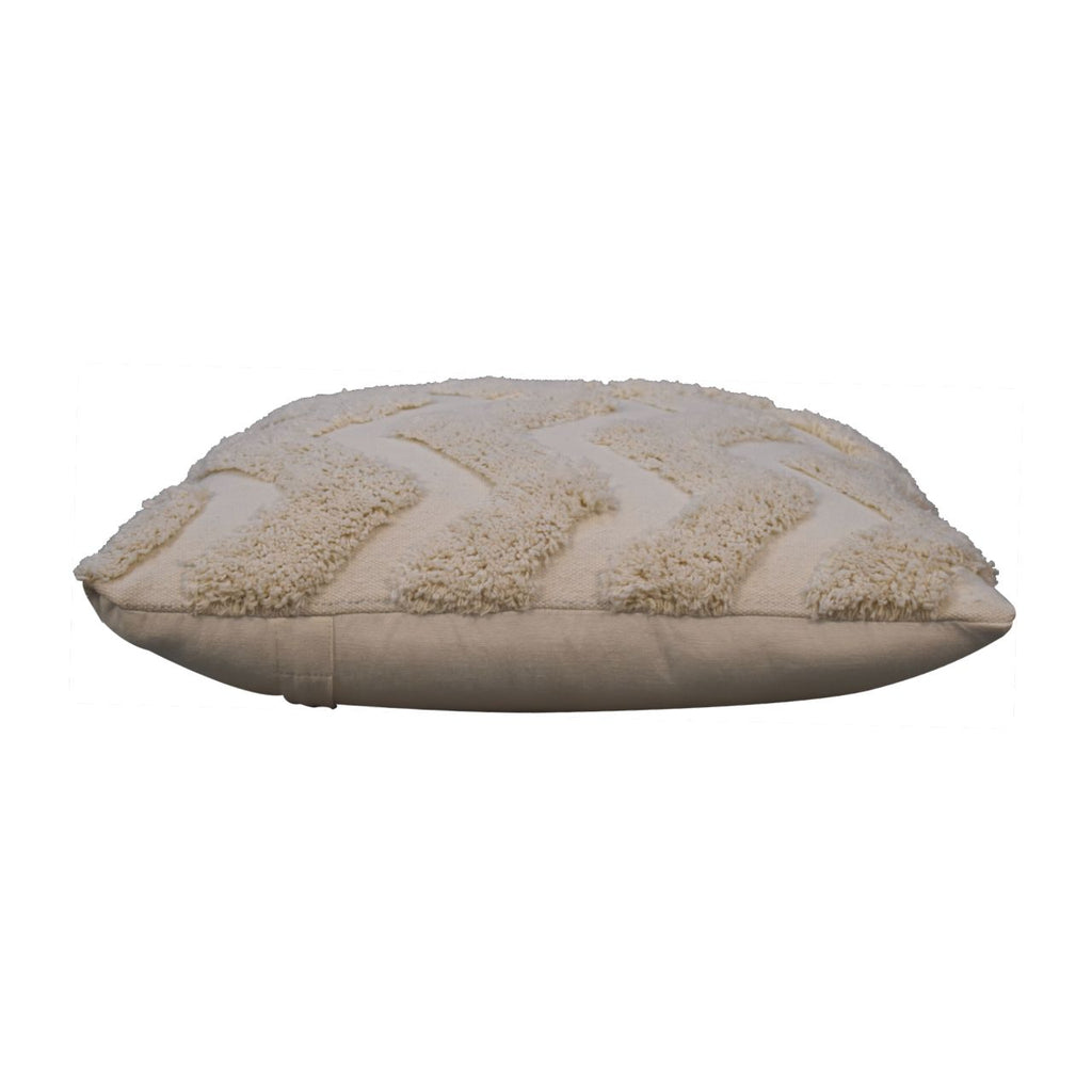 Cream Zig-zag Cushion Set of 2