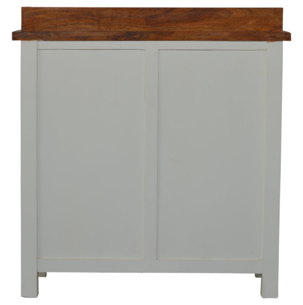 Country Two Tone Kitchen Cabinet