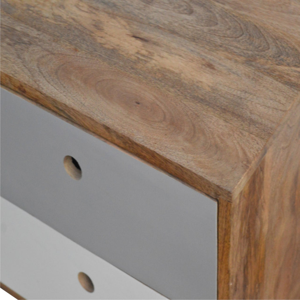 Two Tone Hand Painted Bedside