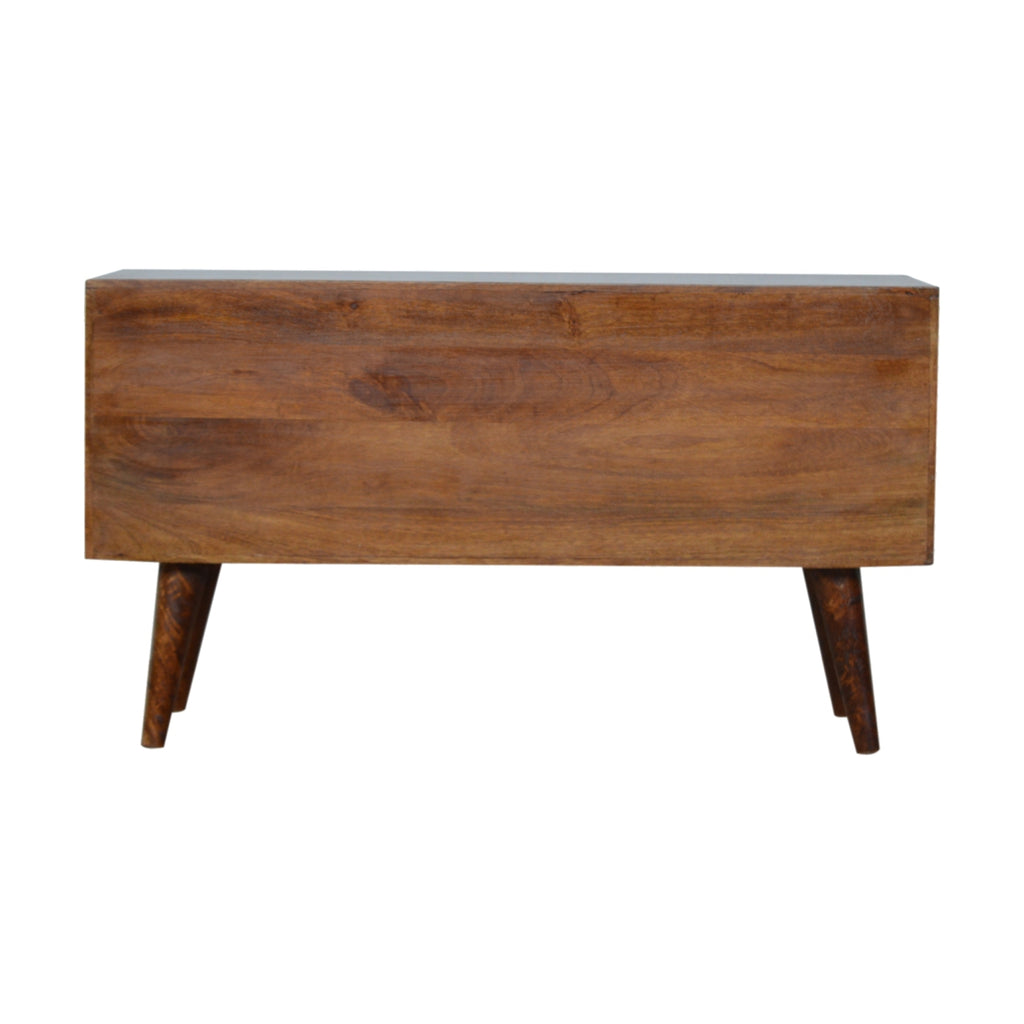 Chestnut Abstract Inlay Sideboard