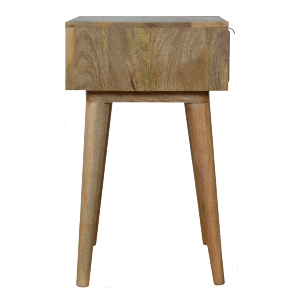 Sleek Cement Brass Inlay Bedside