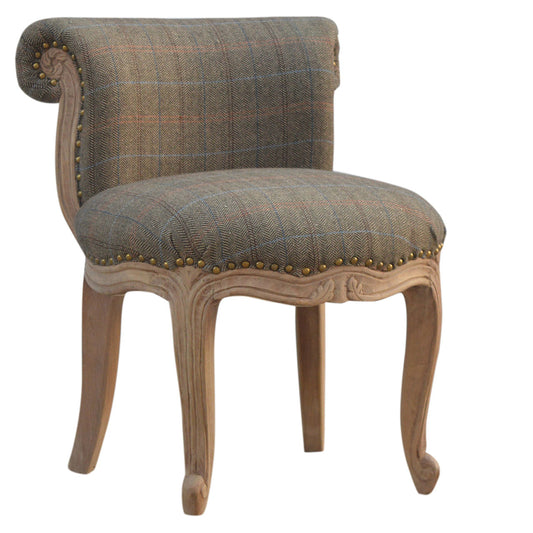 Multi Tweed Studded Chair