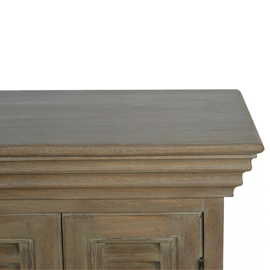 Grey Wash Shutter TV Cabinet