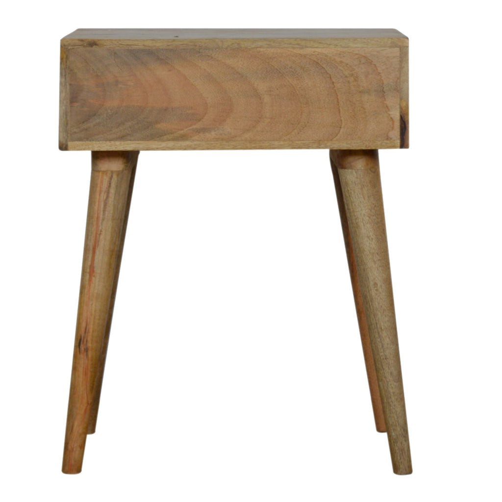 Sleek Cement Brass Inlay Bedside