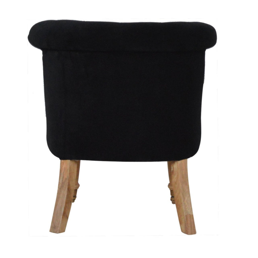 Black Velvet Accent Chair
